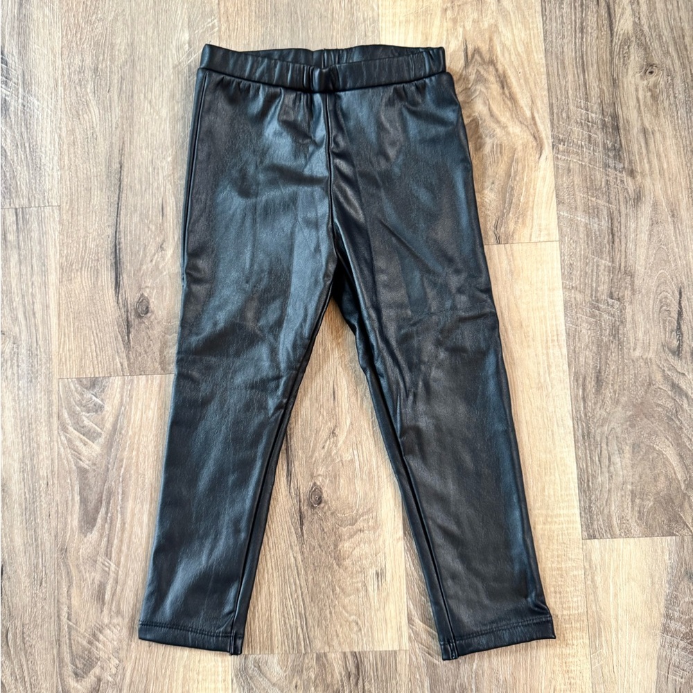 Black Faux Leather Leggings